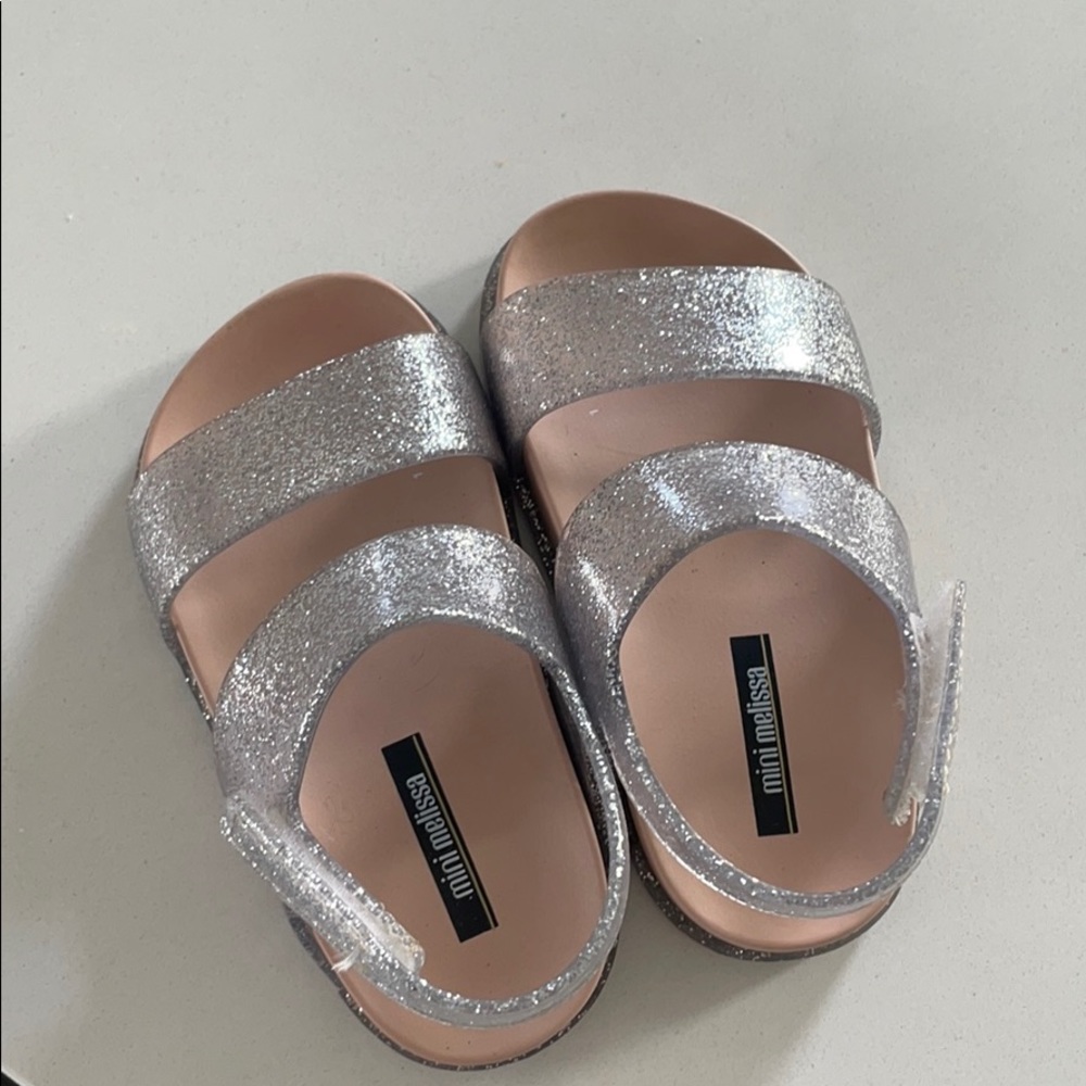 Mini Melissa Glitter Sandals